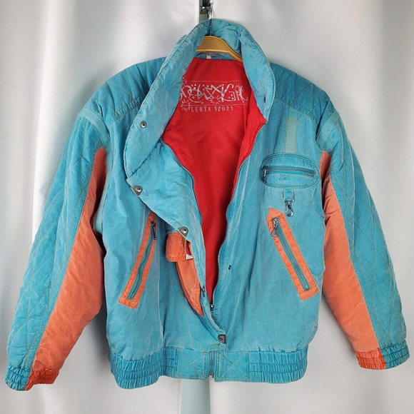Vintage Retro snow magic Luhta sport Jacket Sz 40 - Picture 2 of 9